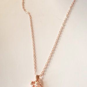 Women's Necklaces Rhinestone Pendant Leopard Design 18 Inches Gold Color